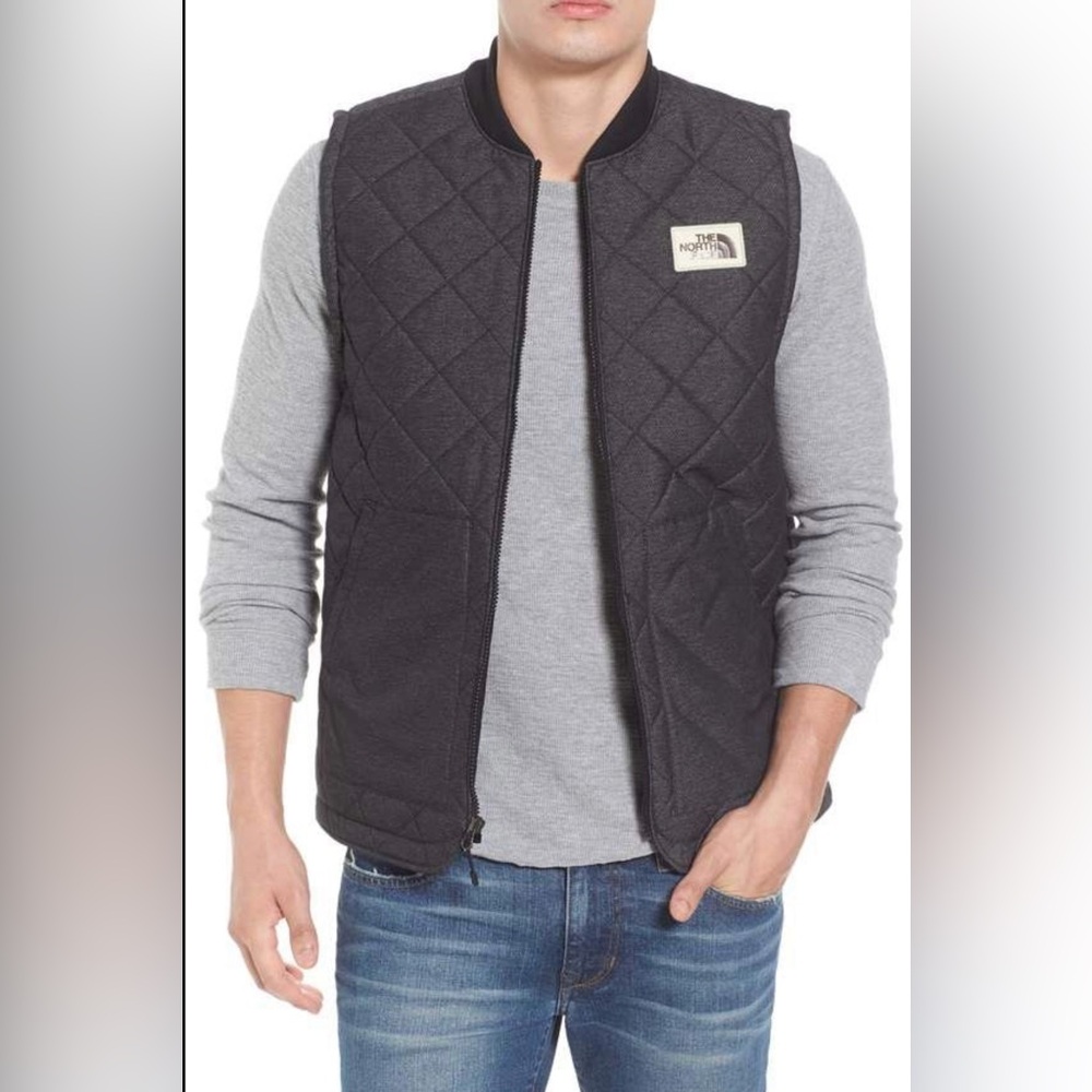 The North Face Men's Charcoal Quilted Vest